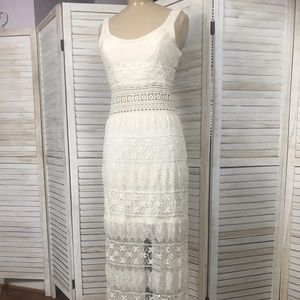 Maxi Dress Crocheted Urban Girl Sz Small NEW